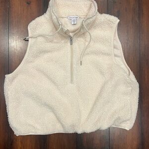 Athleta Cream Sherpa Vest